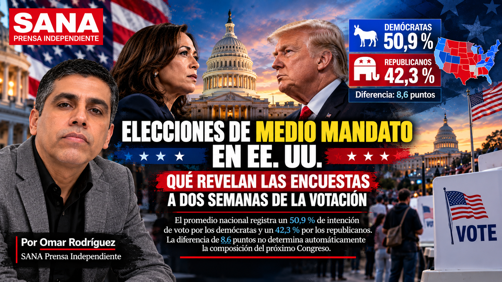 Elecciones de medio mandato en EE. UU.: qué revelan las encuestas a dos semanas de la votación