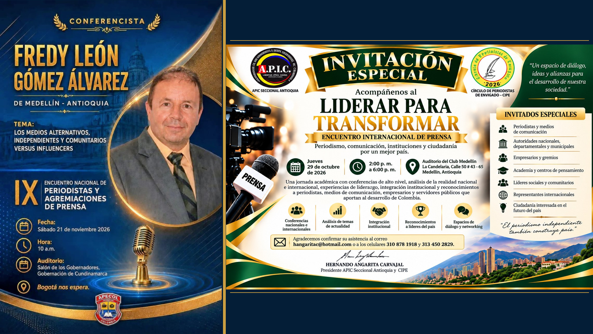 Medellín y Bogotá serán escenarios de dos encuentros para fortalecer el periodismo colombiano